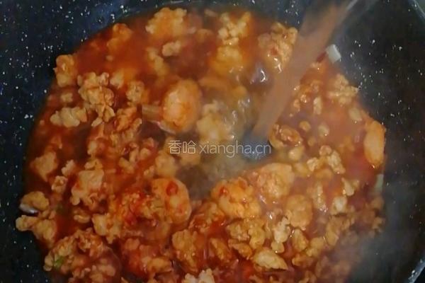 肉末虾仁豆腐的做法图解5