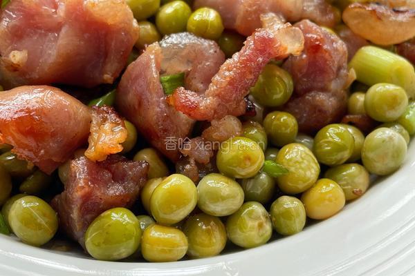 腊肠炒豌豆的做法图解8