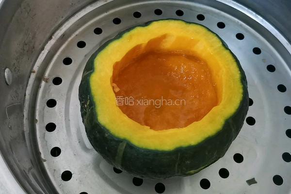 万圣节南瓜虾仁炒饭的做法图解4