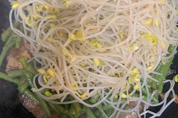 豆角蒸面条的做法图解6