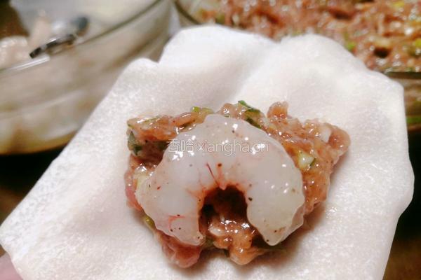 虾仁肉馅大馄饨的做法图解6