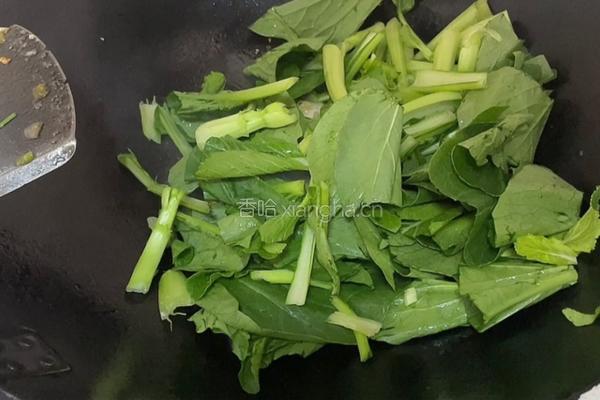 肉丸子炒小芥菜的做法图解7