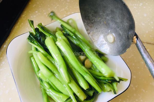清炒菜心的做法图解9