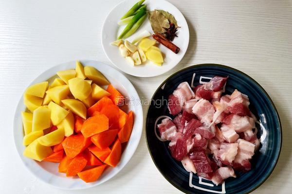 胡萝卜炖肉的做法图解2
