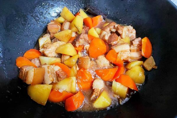 胡萝卜炖肉的做法图解14