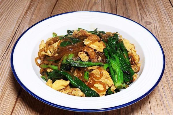 包菜粉丝炒鸡蛋的做法图解10