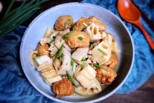 肉圆黄焖藕的做法图解9