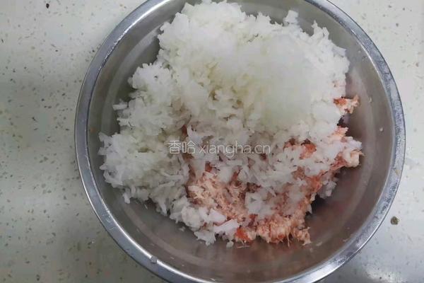 白萝卜猪肉饺子的做法图解3
