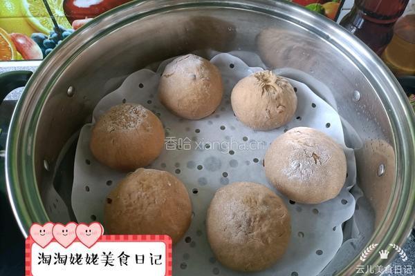 开花红糖红枣馒头的做法图解13