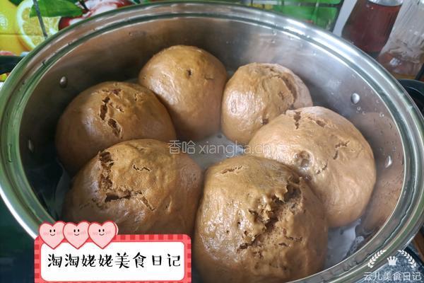 开花红糖红枣馒头的做法图解14