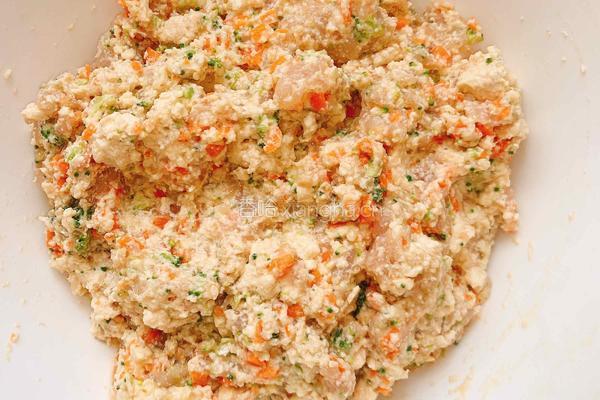 豆腐鸡肉饼的做法图解4