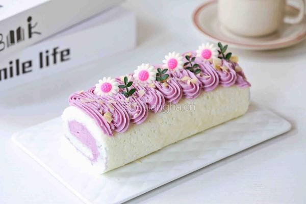 紫薯芋泥天使蛋糕卷