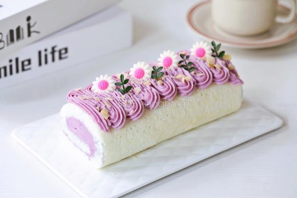 紫薯芋泥天使蛋糕卷的做法图解20