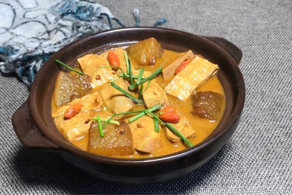 冻豆腐炖冬瓜的做法图解12