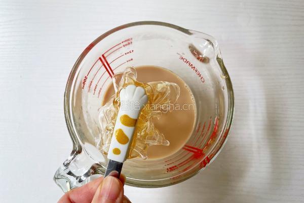 咖啡三色布丁的做法图解6