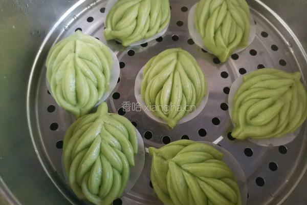 菠菜柳叶馒头的做法图解13