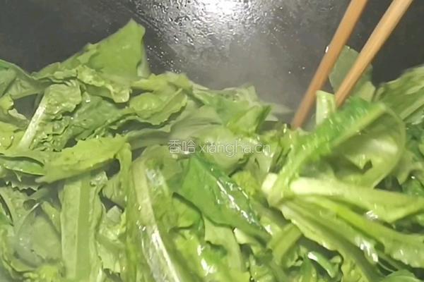 蒜爆莴笋苗的做法图解4