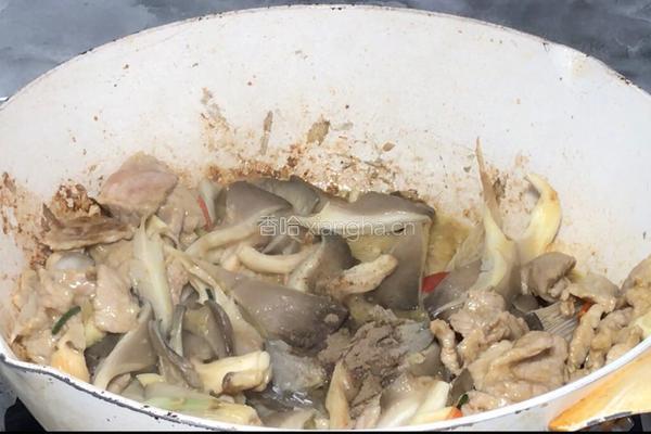 平菇炒肉的做法图解7