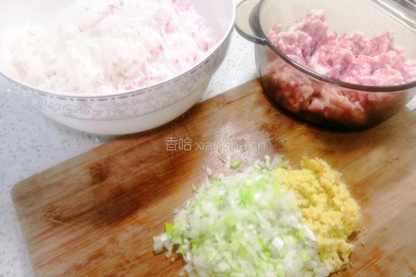 萝卜丝肉馅的做法的做法图解2