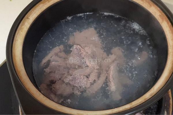 猪肝青菜汤的做法图解3