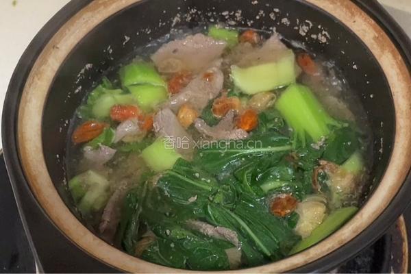 猪肝青菜汤的做法图解10