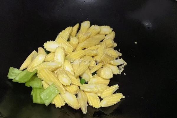 肉片炒玉米笋的做法图解4