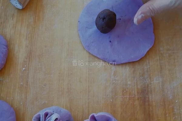 紫薯豆沙福袋的做法图解6