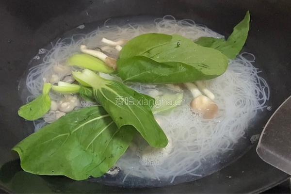 海蛎清汤米粉的做法图解5