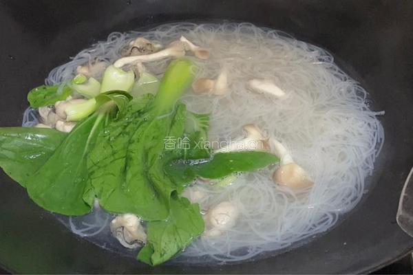 海蛎清汤米粉的做法图解6
