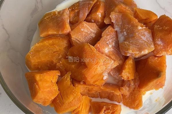 芝士焗红薯的做法图解3