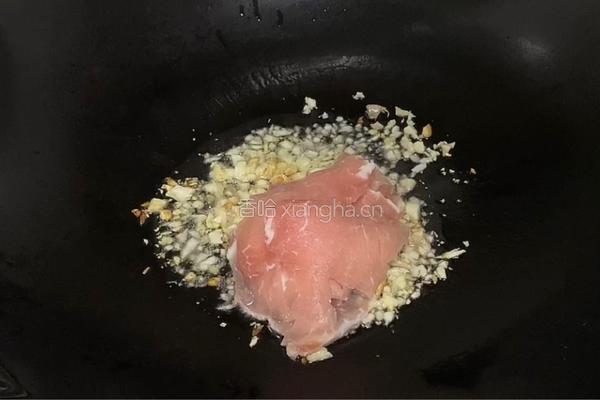 肉片炒上海青的做法图解3