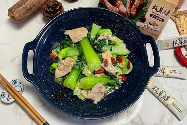 肉片炒上海青的做法图解10