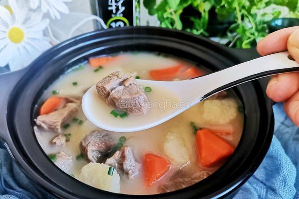 胡萝卜山药羊肉汤的做法图解13