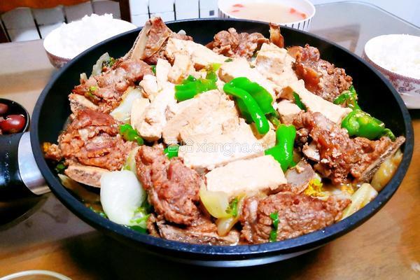 菊花菜烧牛排骨的做法图解10