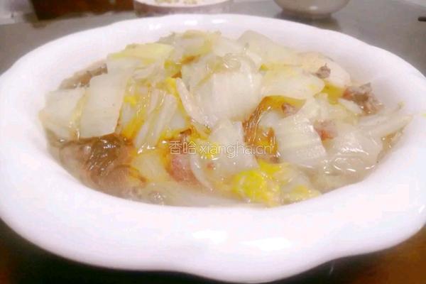 五花肉烧大白菜的做法图解8