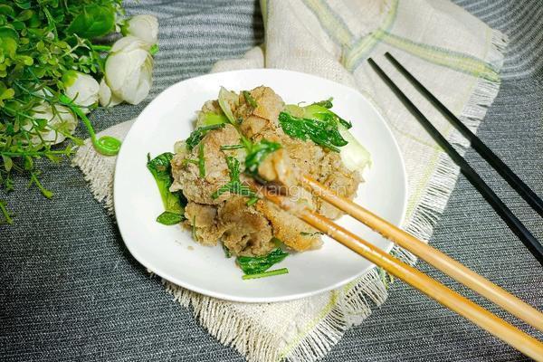 青菜炒霉豆渣的做法图解9