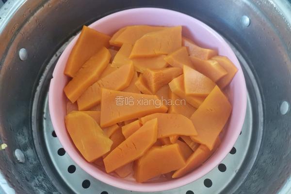 南瓜香蕉芝士饼的做法图解3