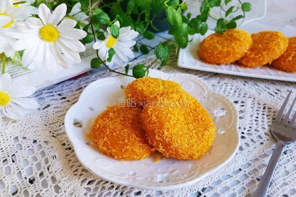 南瓜香蕉芝士饼的做法图解16
