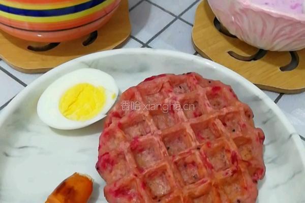 香蕉火龙果鸡蛋饼的做法图解9