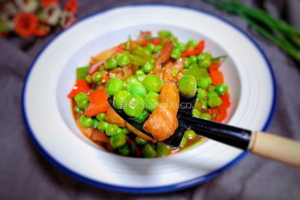 豌豆米炒肉的做法图解15