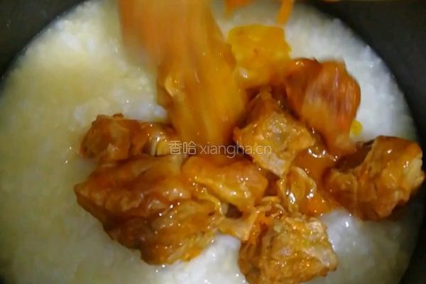 牛肉窝蛋二米粥的做法图解3