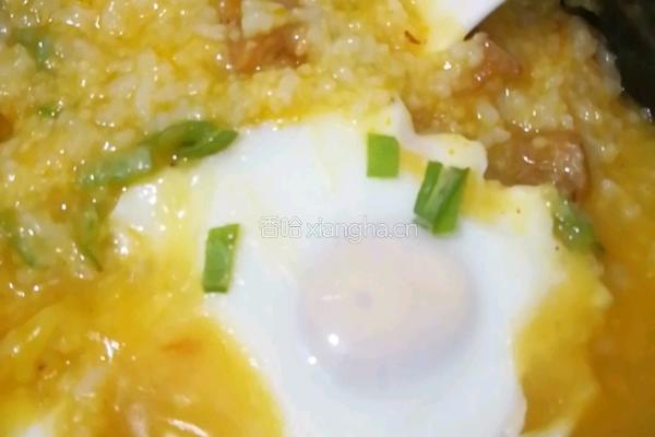 牛肉窝蛋二米粥的做法图解7