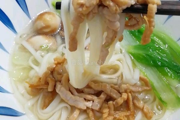 肉丝热汤面的做法图解11