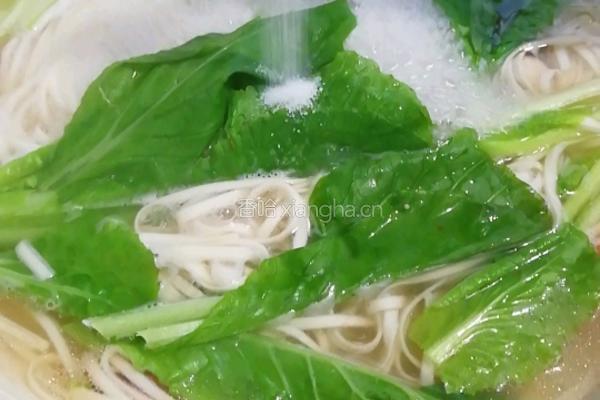 肉丝热汤面的做法图解8