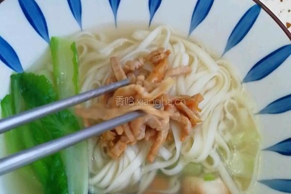 肉丝热汤面的做法图解10