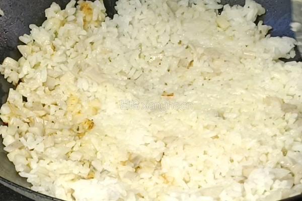 莲藕芹菜蛋炒饭的做法图解8