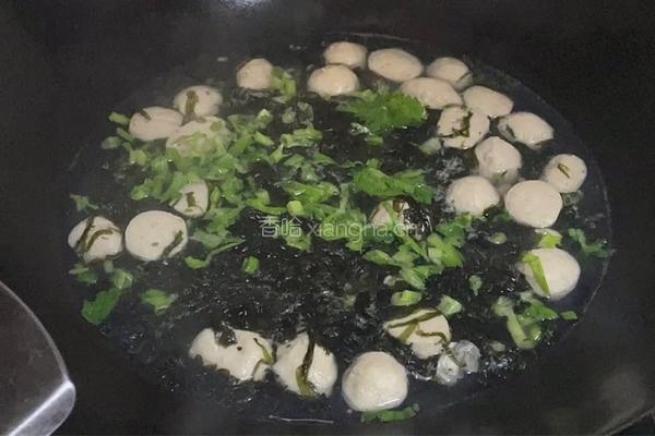 紫菜丸子海蛎汤的做法图解9