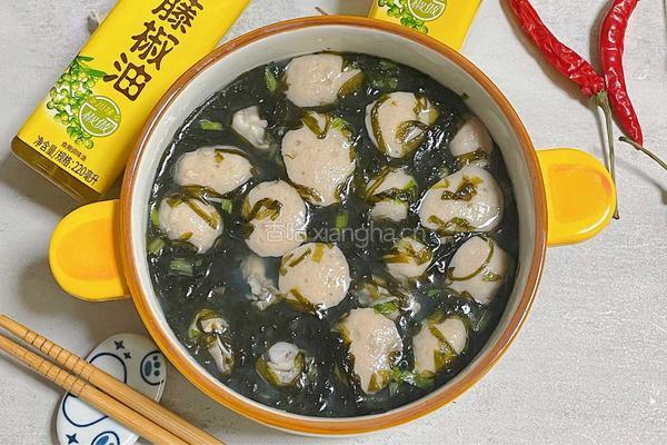 紫菜丸子海蛎汤的做法图解10