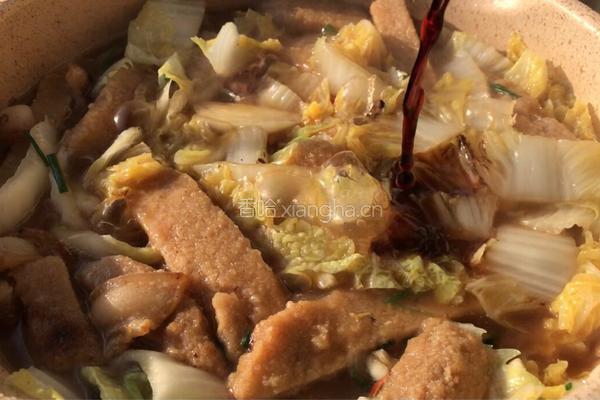 白菜炖豆渣的做法图解13