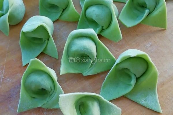 小白菜皮做的馄饨的做法图解9